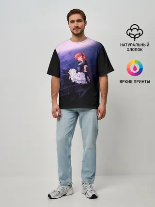 Мужская футболка оверсайз / АСКА ЛЭНГЛИ горничная