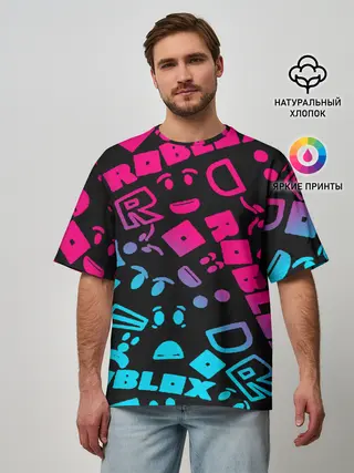 Мужская футболка оверсайз / Roblox