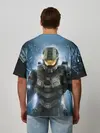 Мужская футболка оверсайз / Halo