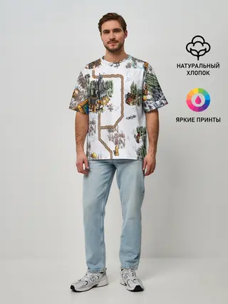 Мужская футболка оверсайз / Heroes of Might and Magic