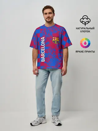 Мужская футболка оверсайз / BARCELONA