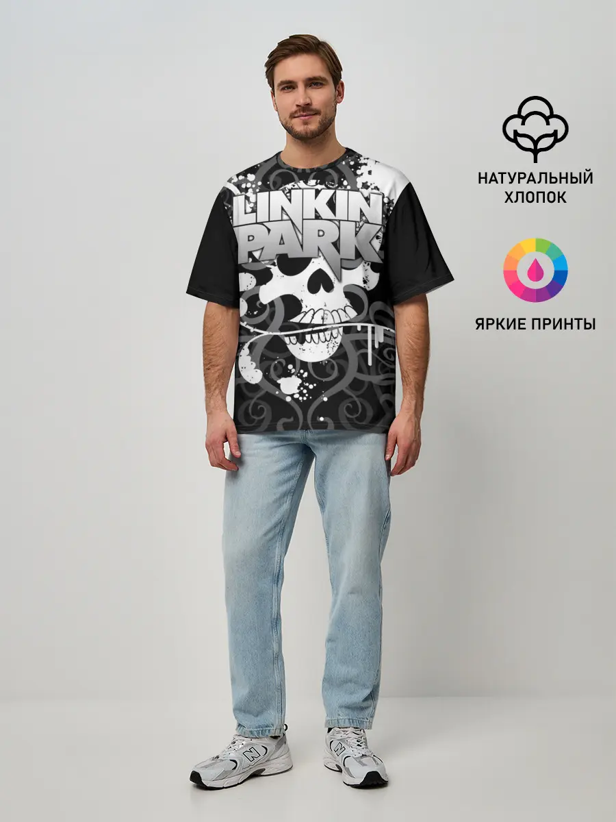 Мужская футболка оверсайз / Linkin Park
