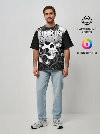 Мужская футболка оверсайз / Linkin Park