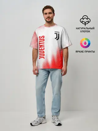Мужская футболка оверсайз / JUVENTUS / ЮВЕНТУС