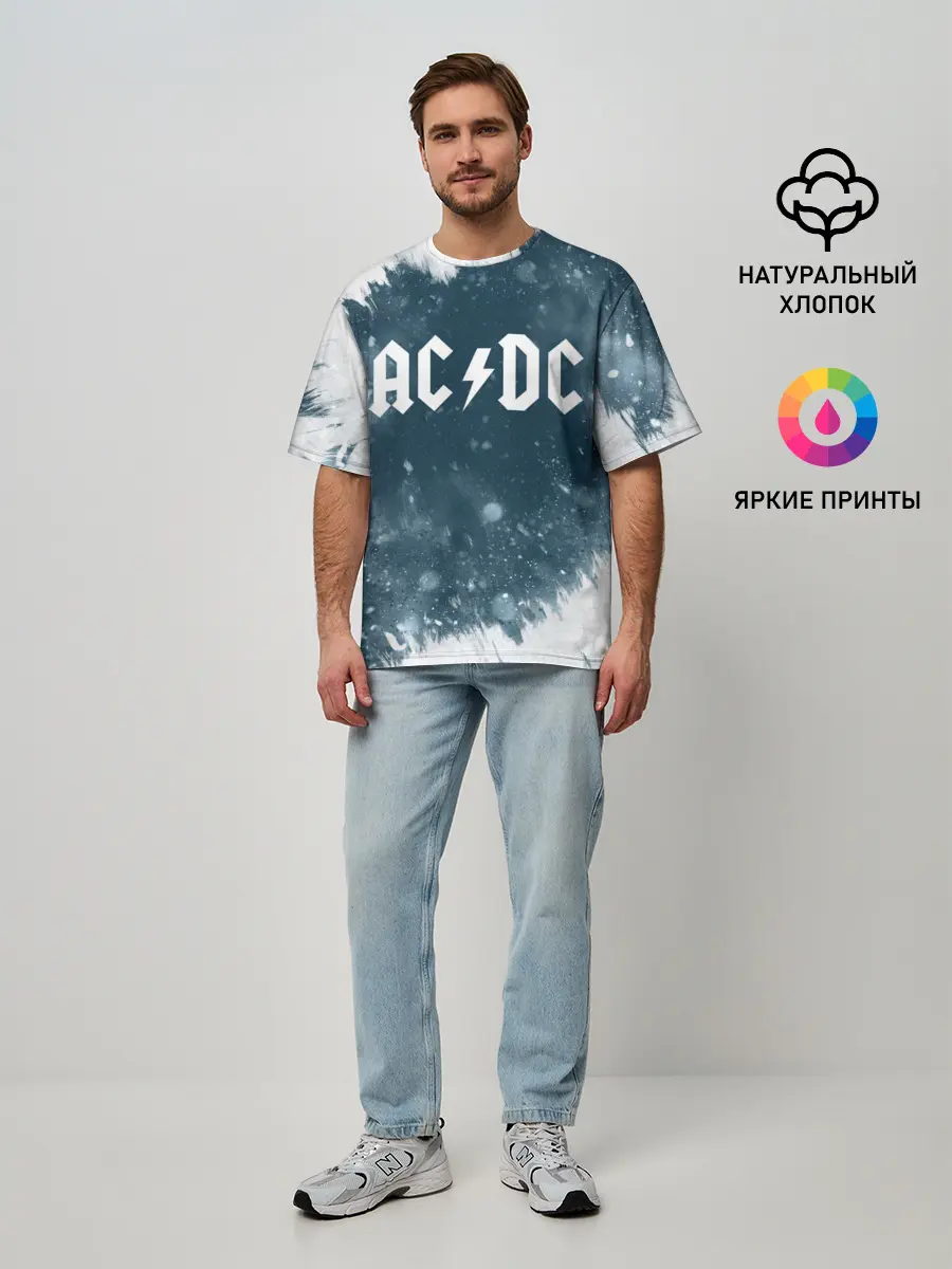 Мужская футболка оверсайз / AC/DC