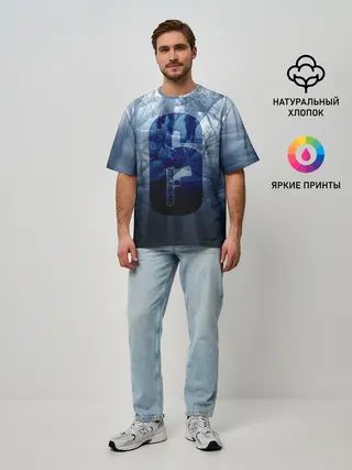 Мужская футболка оверсайз / RAINBOW SIX SIEGE