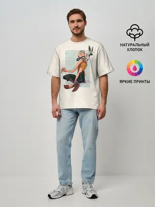 Мужская футболка оверсайз / Aang avatar