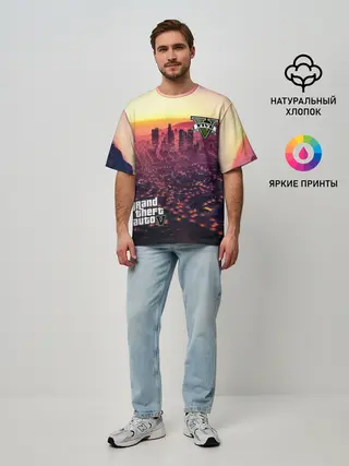 Мужская футболка оверсайз / GTA V