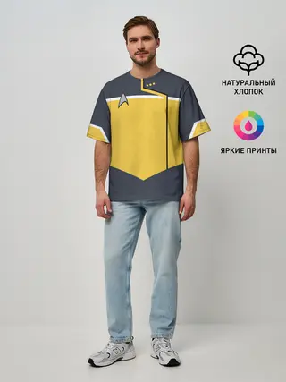 Мужская футболка оверсайз / Звездный костюм № 2