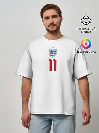 Мужская футболка оверсайз / Рашфорд форма Англия