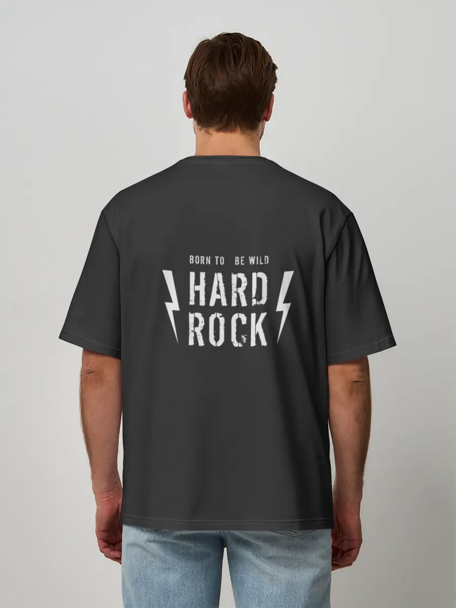 Мужская футболка оверсайз / HARD ROCK ГИТАРА