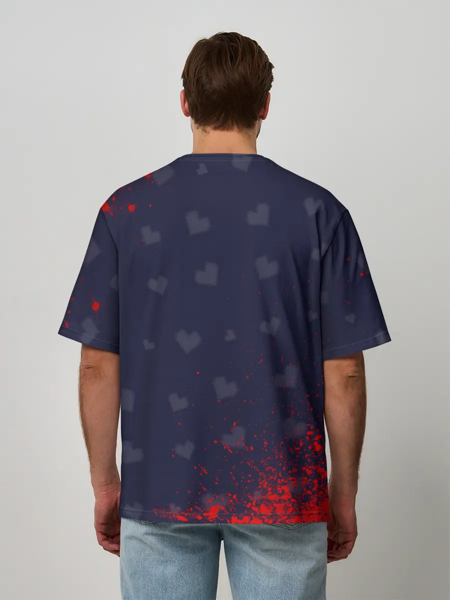 Мужская футболка оверсайз / UNDERTALE / АНДЕРТЕЙЛ