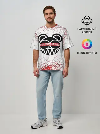Мужская футболка оверсайз / radiohead.