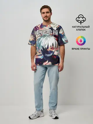 Мужская футболка оверсайз / Tokyo Ghoul