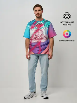 Мужская футболка оверсайз / Гоку