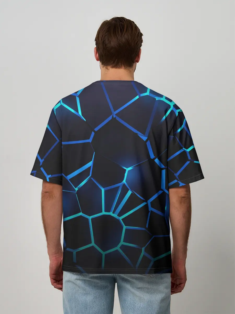 Мужская футболка оверсайз / Volkswagen слоган Das Auto