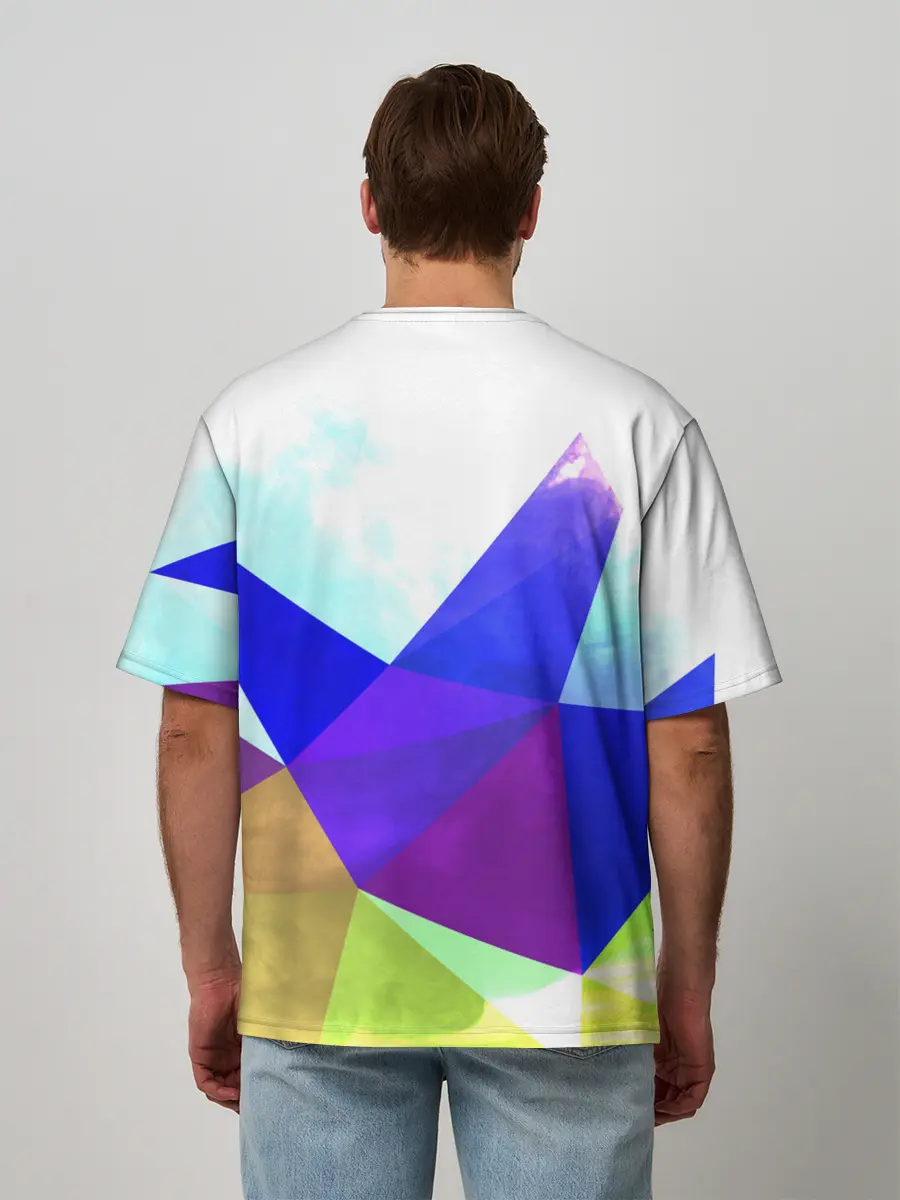 Мужская футболка оверсайз / Сноуборд