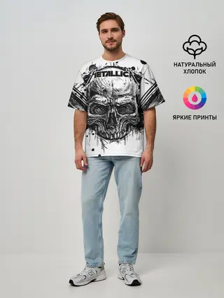 Мужская футболка оверсайз / Metallica