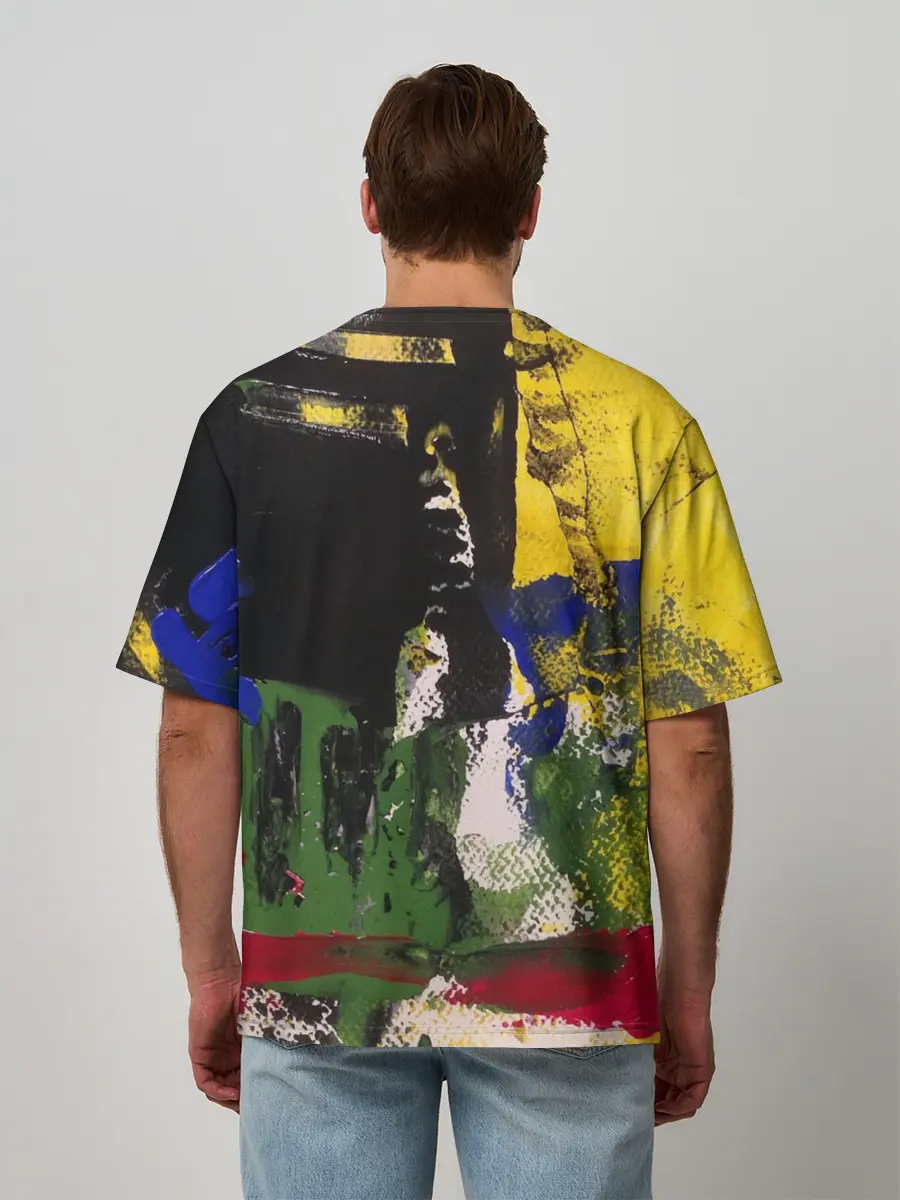 Мужская футболка оверсайз / Мазок художника!