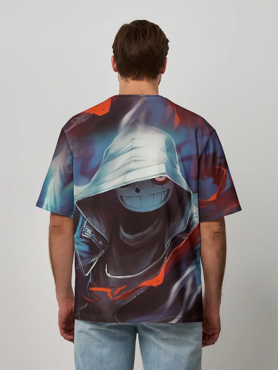 Мужская футболка оверсайз / UNDERTALE | АНДЕРТЕЙЛ