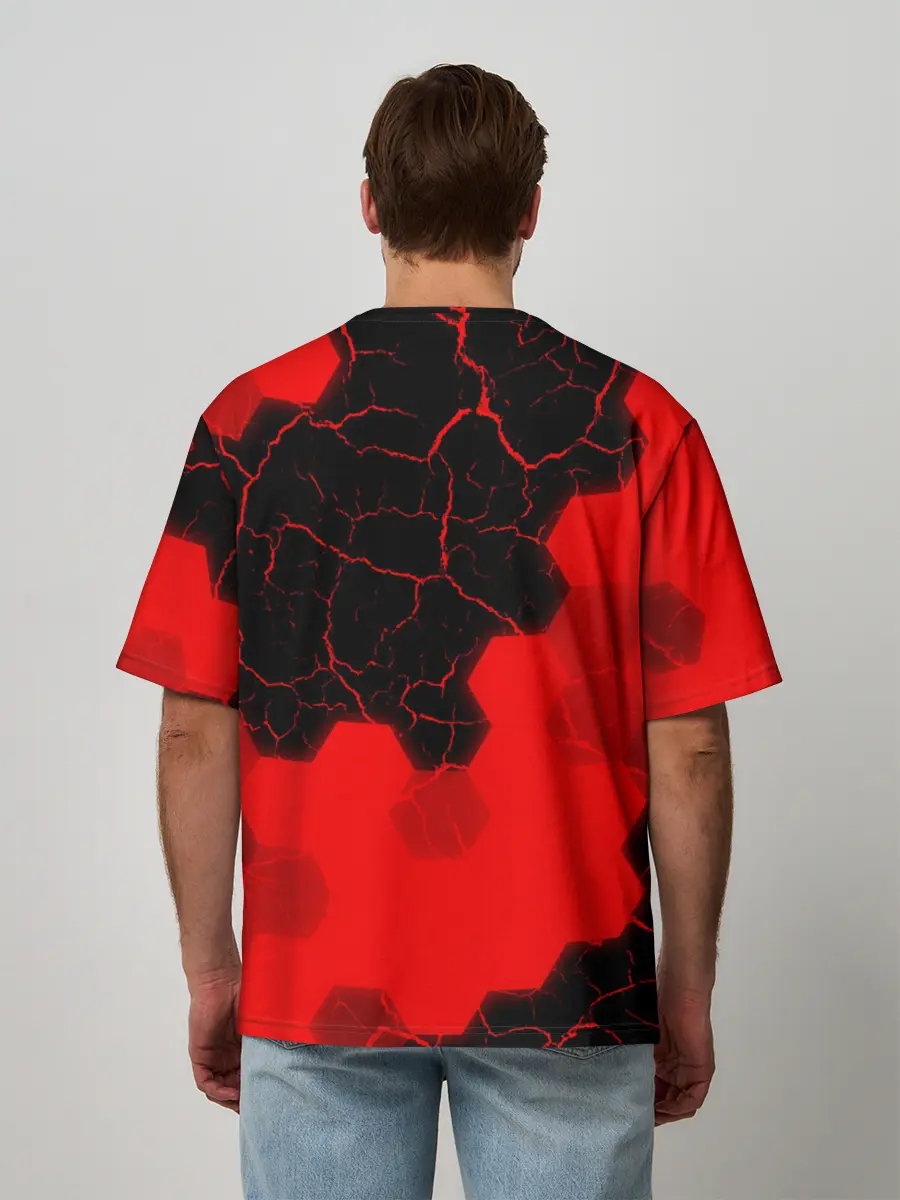 Мужская футболка оверсайз / AMONG US / АМОНГ АС