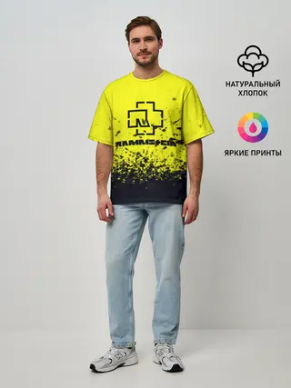 Мужская футболка оверсайз / Rammstein.