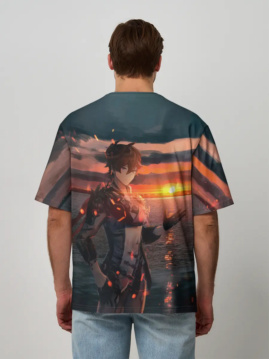 Мужская футболка оверсайз / Tartaglia art