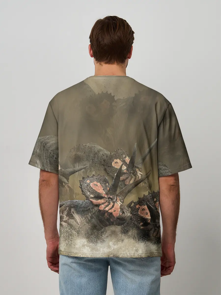 Мужская футболка оверсайз / Jurassic World | Мир Юрского Периода