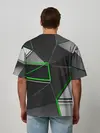Мужская футболка оверсайз / 3D полигон