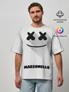 Мужская футболка оверсайз / РЮКЗАК MARSHMELLO