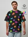 Мужская футболка оверсайз / Ночные фонарики-светлячки