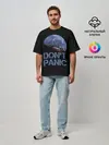 Мужская футболка оверсайз / Dont Panic