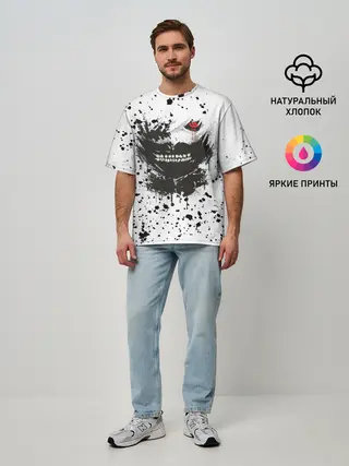 Мужская футболка оверсайз / Kaneki Ken