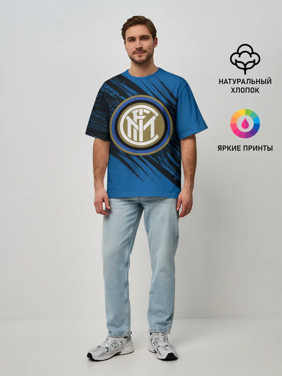 Мужская футболка оверсайз / Inter