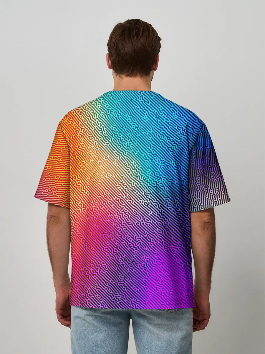 Мужская футболка оверсайз / Нервная почва