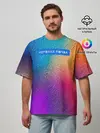 Мужская футболка оверсайз / Нервная почва