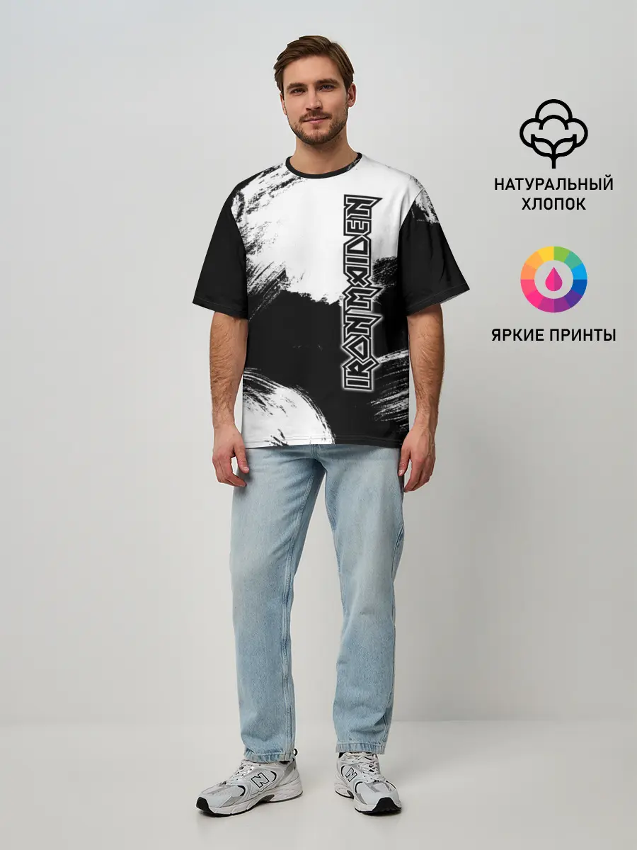 Мужская футболка оверсайз / Iron Maiden