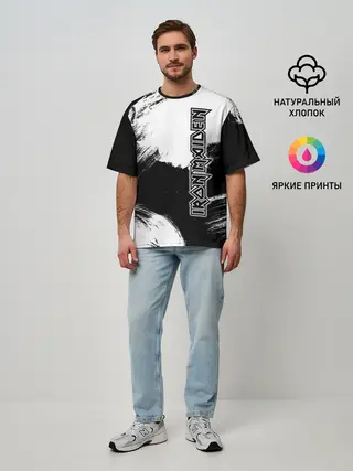 Мужская футболка оверсайз / Iron Maiden