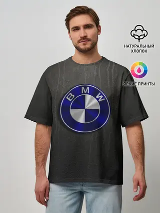 Мужская футболка оверсайз / bmw