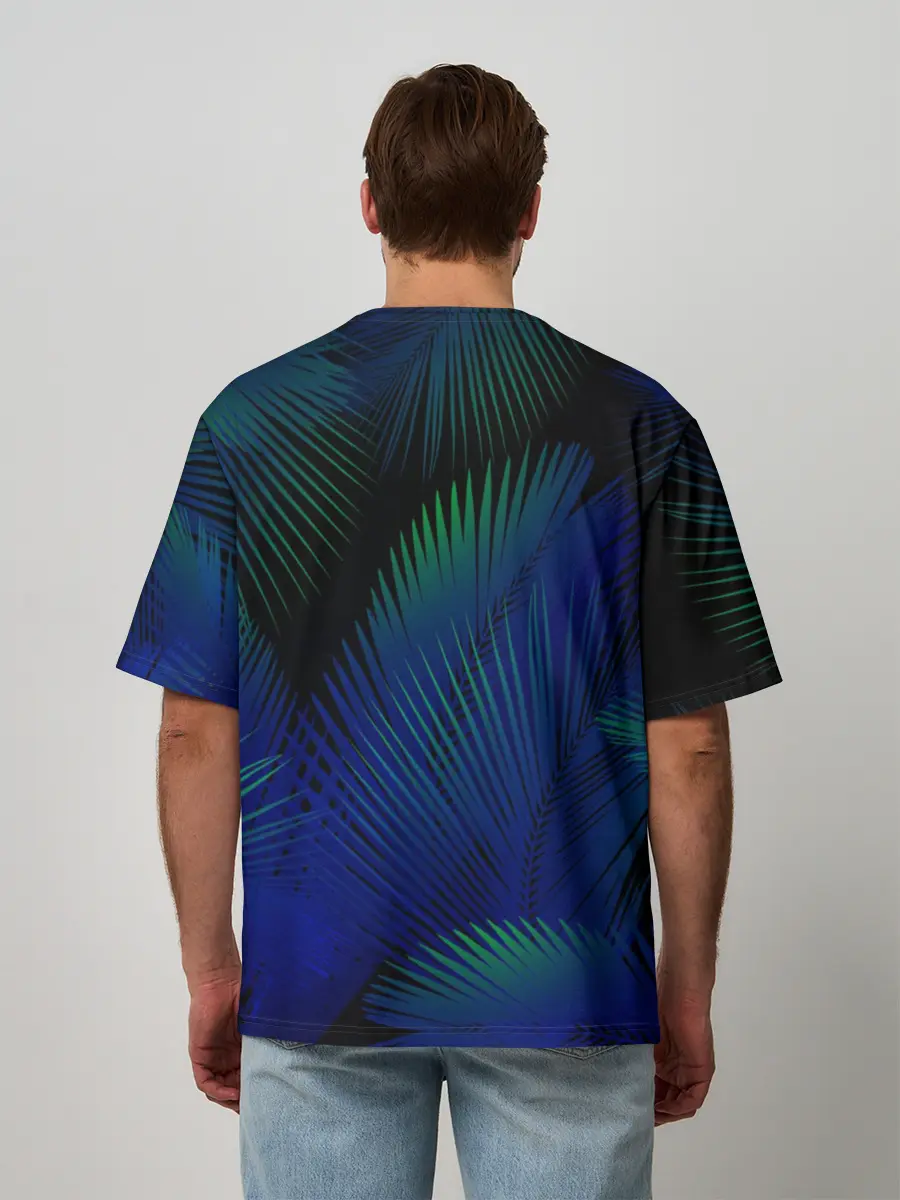 Мужская футболка оверсайз / Носорог