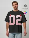 Мужская футболка оверсайз / Порядковый номер 02