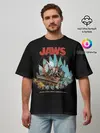 Мужская футболка оверсайз / Jaws cinema