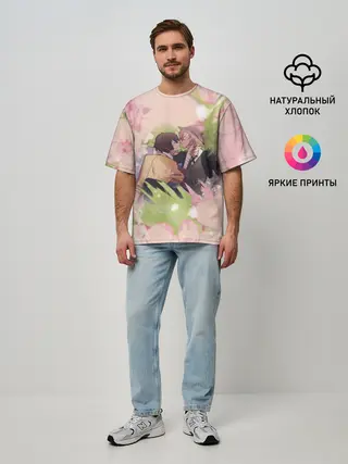 Мужская футболка оверсайз / Дазай и Чуя