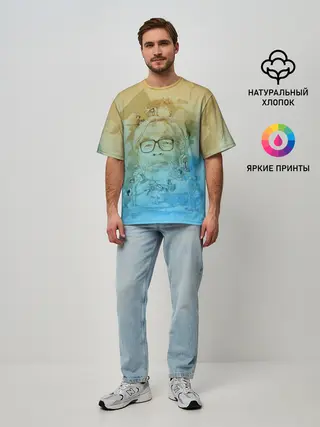 Мужская футболка оверсайз / P007_P004ooo2224483