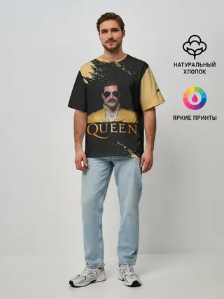 Мужская футболка оверсайз / Фредди Меркьюри | Freddie Mercury