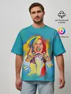 Мужская футболка оверсайз / 6IX9INE PAINTS