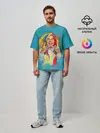 Мужская футболка оверсайз / 6IX9INE PAINTS