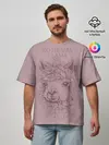 Мужская футболка оверсайз / No drama llama