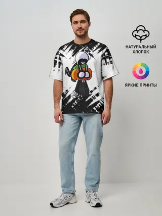 Мужская футболка оверсайз / Скид и Памп FNF