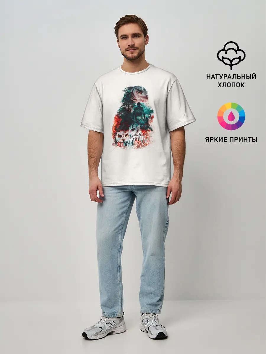 Мужская футболка оверсайз / Twin Peaks